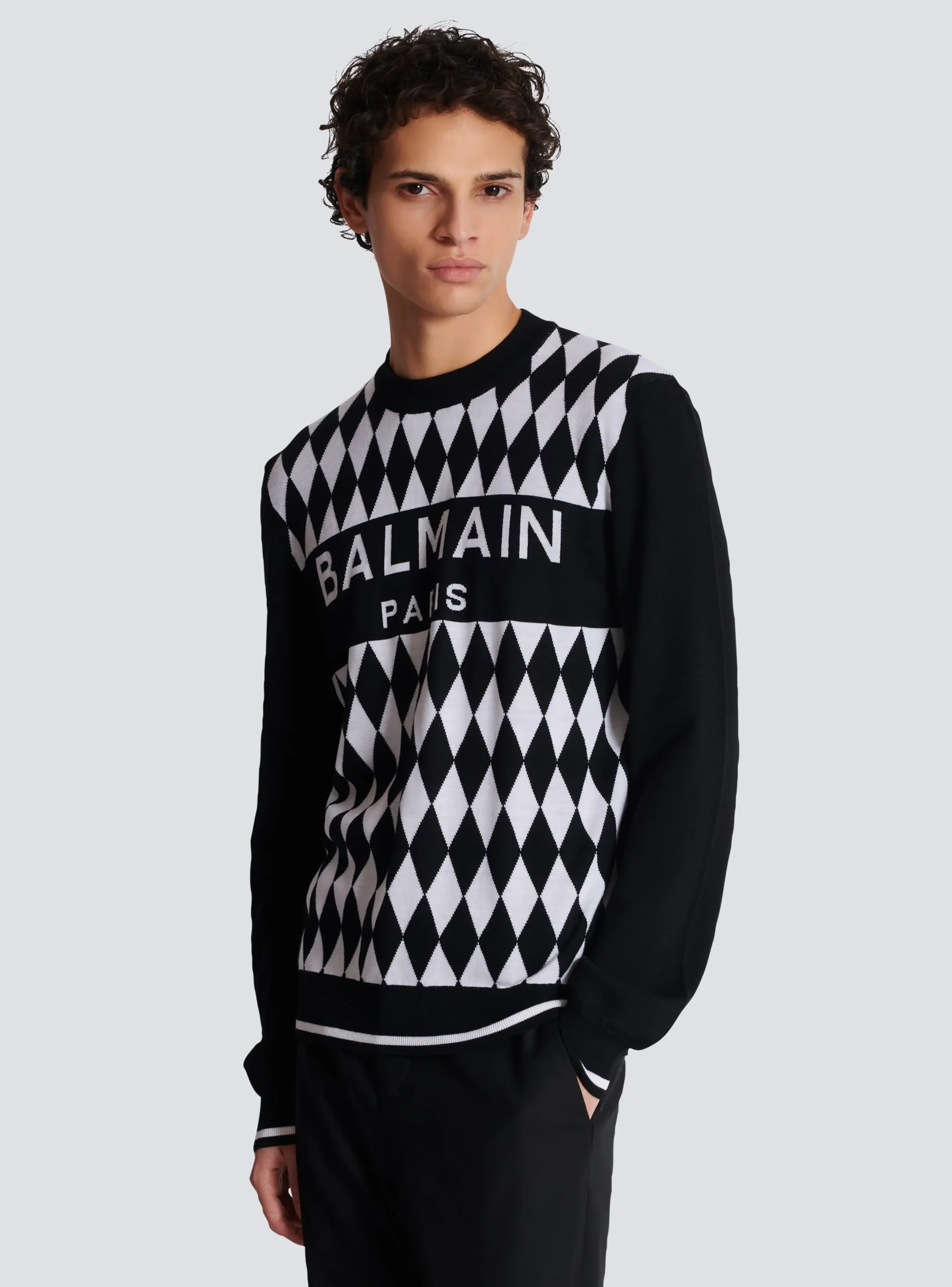 New Diamond Paris Two-tone Jacquard Jumper Knitwear