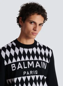 New Diamond Paris Two-tone Jacquard Jumper Knitwear
