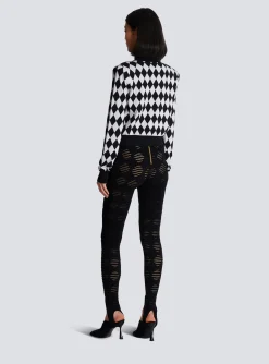 New Diamond Knit Cardigan Women Knitwear