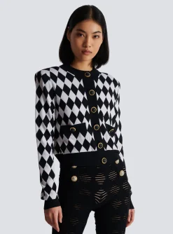 New Diamond Knit Cardigan Women Knitwear