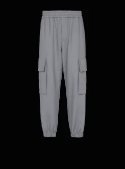 Fashion Double Crepe Wool Cargo Trousers Trousers And Shorts