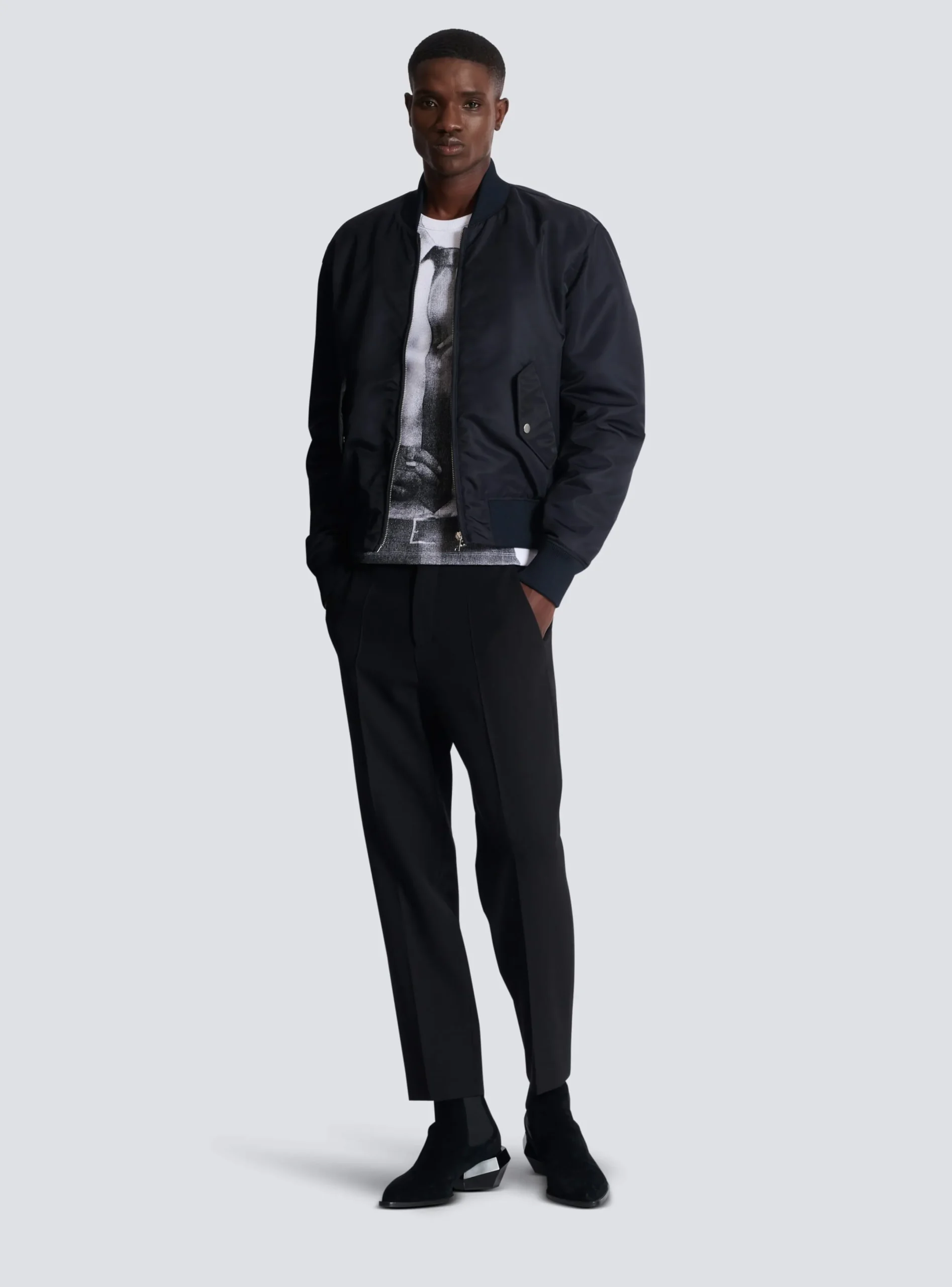 Cheap Double Wool Crepe Trousers Trousers And Shorts