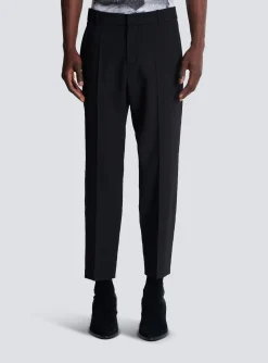 Cheap Double Wool Crepe Trousers Trousers And Shorts