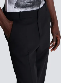 Cheap Double Wool Crepe Trousers Trousers And Shorts