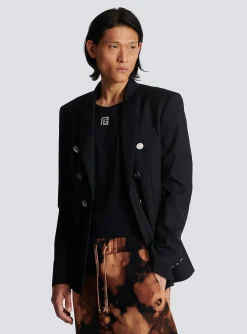 Shop Double-breasted Wool Blazer Jackets And Blazers