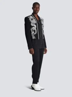 Online Dragon Embroidered Spencer Jacket Jackets And Blazers