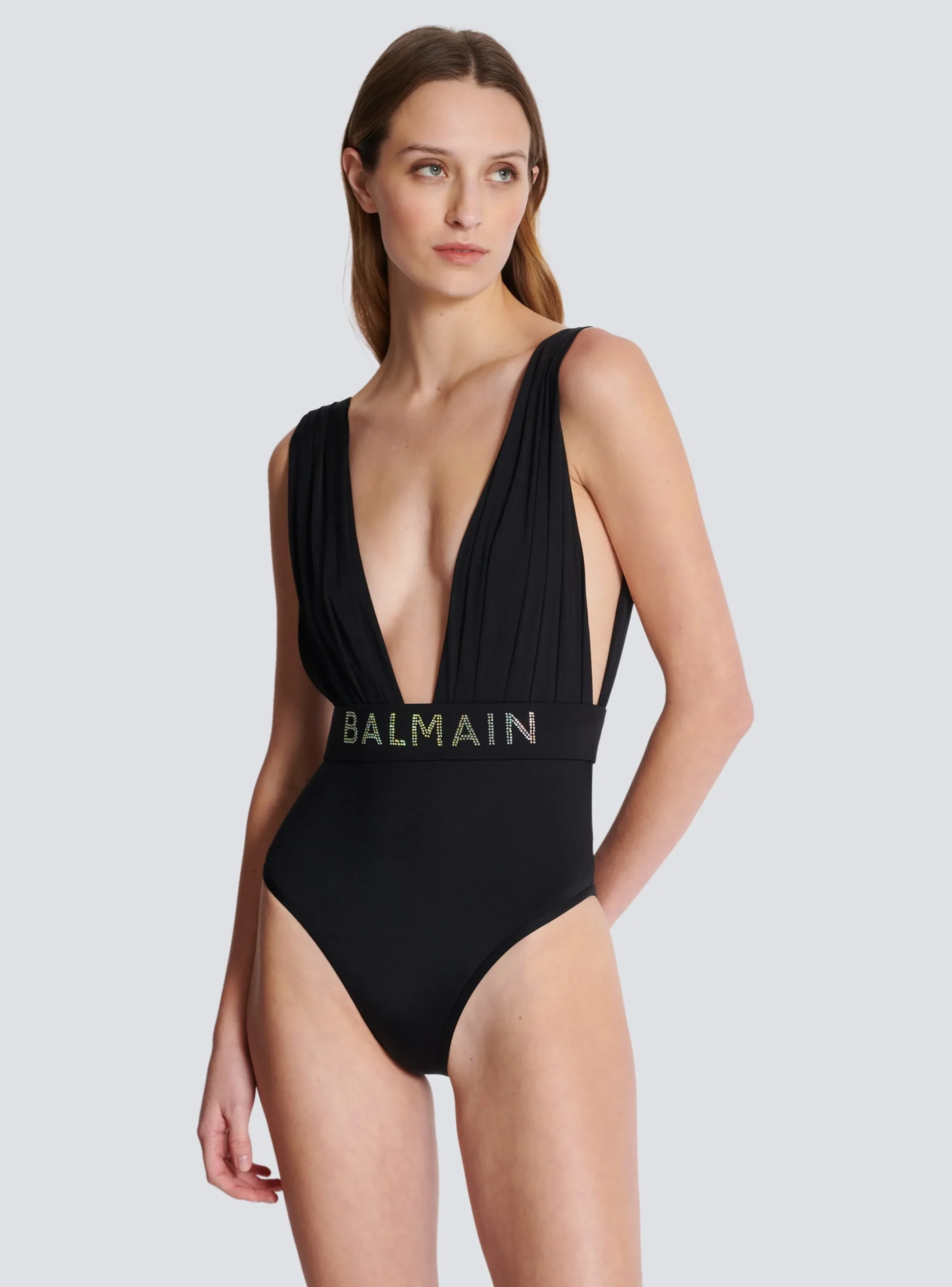 New Draped Swimsuit Women Swimwear