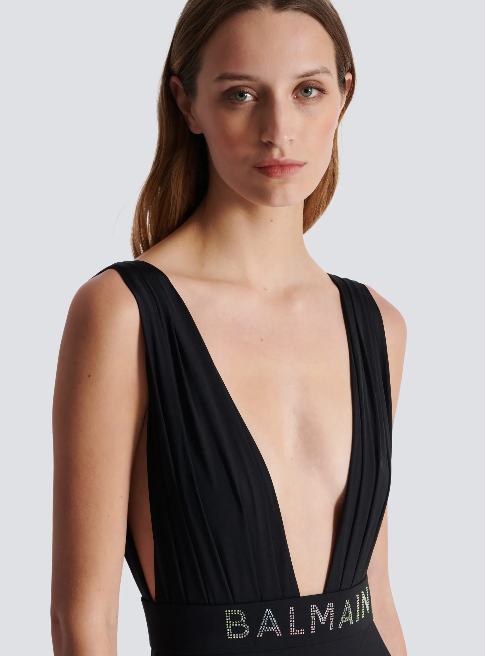 New Draped Swimsuit Women Swimwear