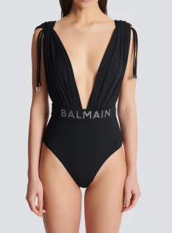 Best Sale Draped Swimsuit Women Swimwear