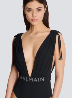 Best Sale Draped Swimsuit Women Swimwear