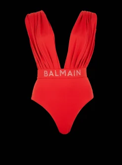 Best Sale Draped Swimsuit Women Swimwear