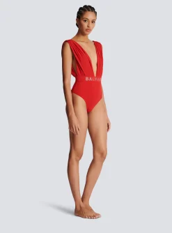 Best Sale Draped Swimsuit Women Swimwear