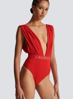 Best Sale Draped Swimsuit Women Swimwear