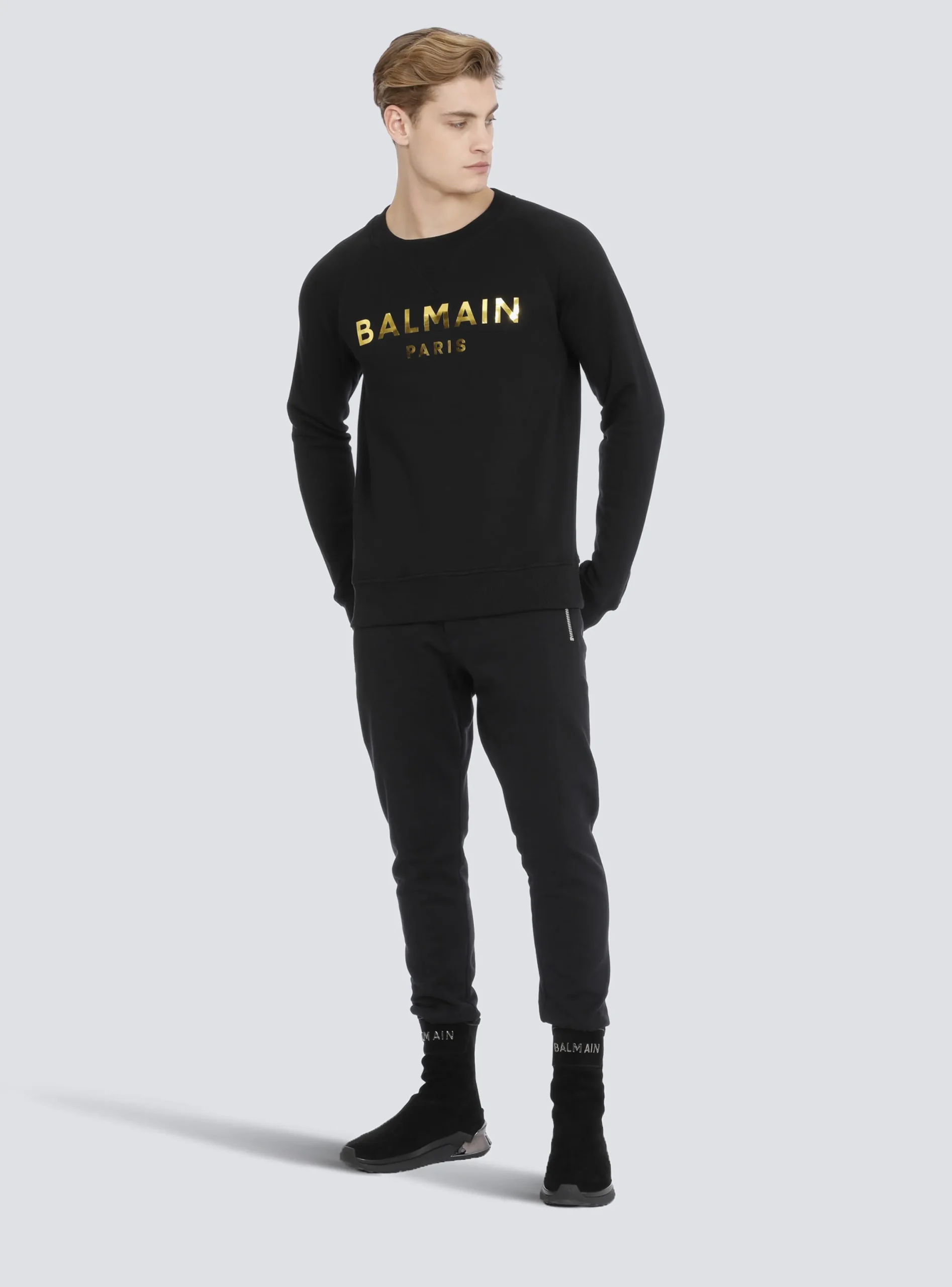 Sale Eco-designed Cotton Sweatshirt With Paris Logo Print Sportswear|Sweatshirts