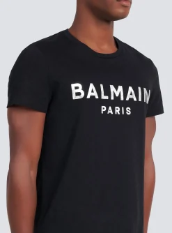 Hot Eco-designed Cotton T-shirt With Paris Logo Print T-Shirts