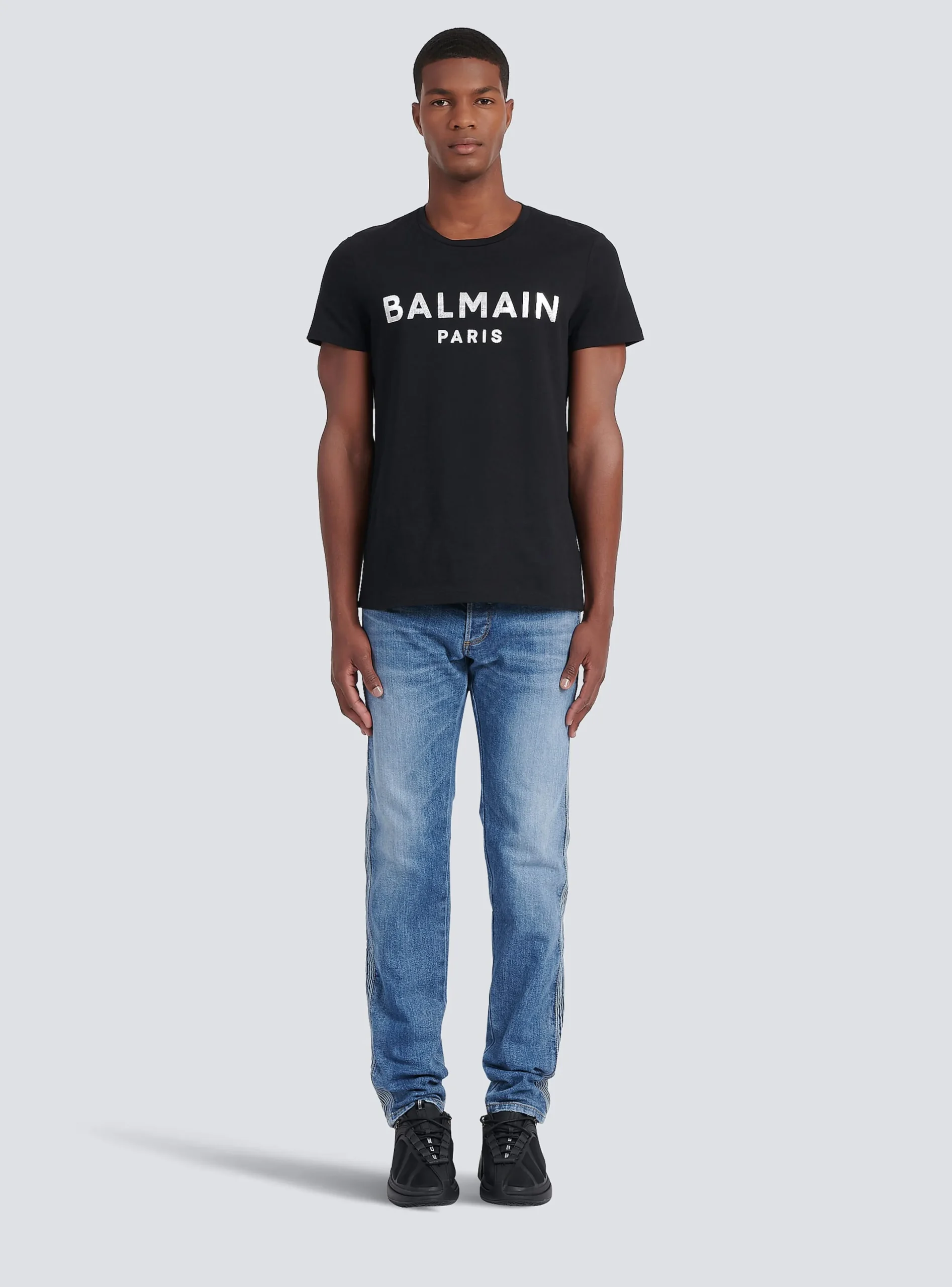 Hot Eco-designed Cotton T-shirt With Paris Logo Print T-Shirts