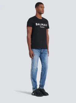 Hot Eco-designed Cotton T-shirt With Paris Logo Print T-Shirts