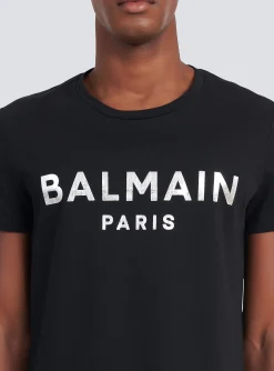 Hot Eco-designed Cotton T-shirt With Paris Logo Print T-Shirts