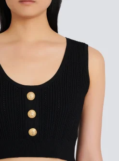 Best Eco-designed Knit Crop Top Women Knitwear|Tops And Shirts