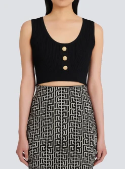 Best Eco-designed Knit Crop Top Women Knitwear|Tops And Shirts