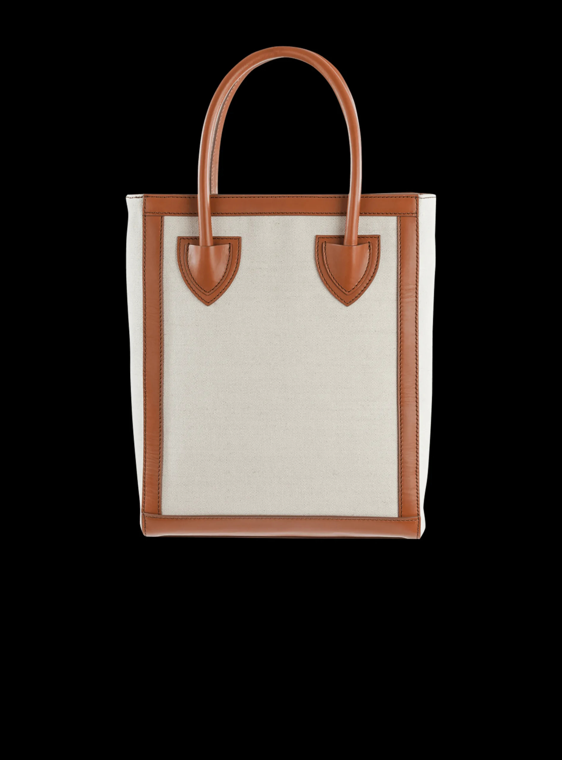Cheap Ecru Canvas B-Army 26 Bag With Brown Leather Panels Women Tote Bags|Crossbody Bags
