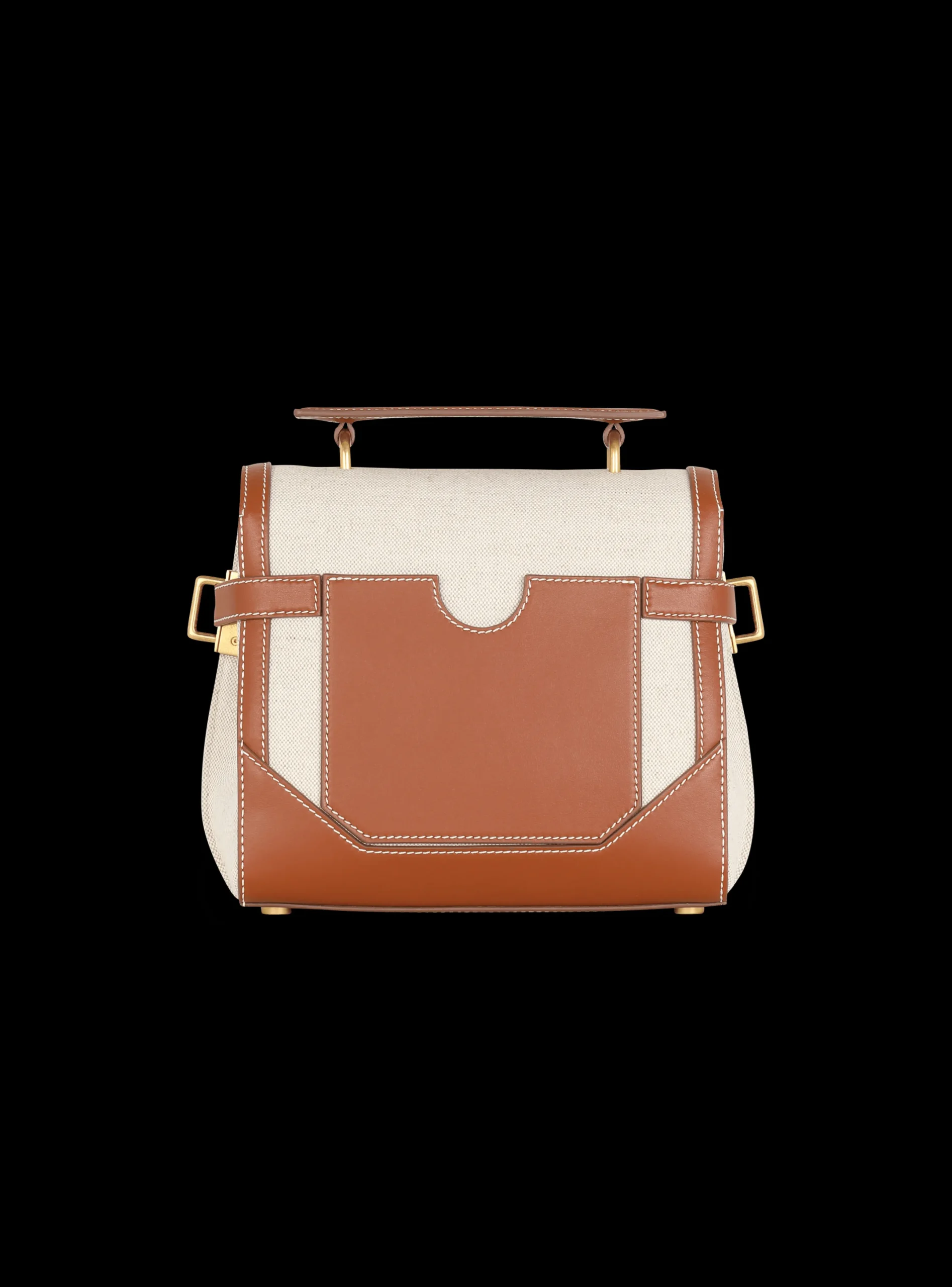 Discount Ecru Canvas B-Buzz 23 Bag With Leather Panels Women Shoulder Bags|Crossbody Bags