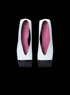 Best Sale Eden Two-tone Patent Leather Ballet Flats Women Flat Shoes