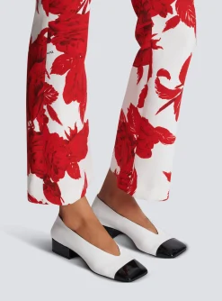 Best Sale Eden Two-tone Patent Leather Ballet Flats Women Flat Shoes