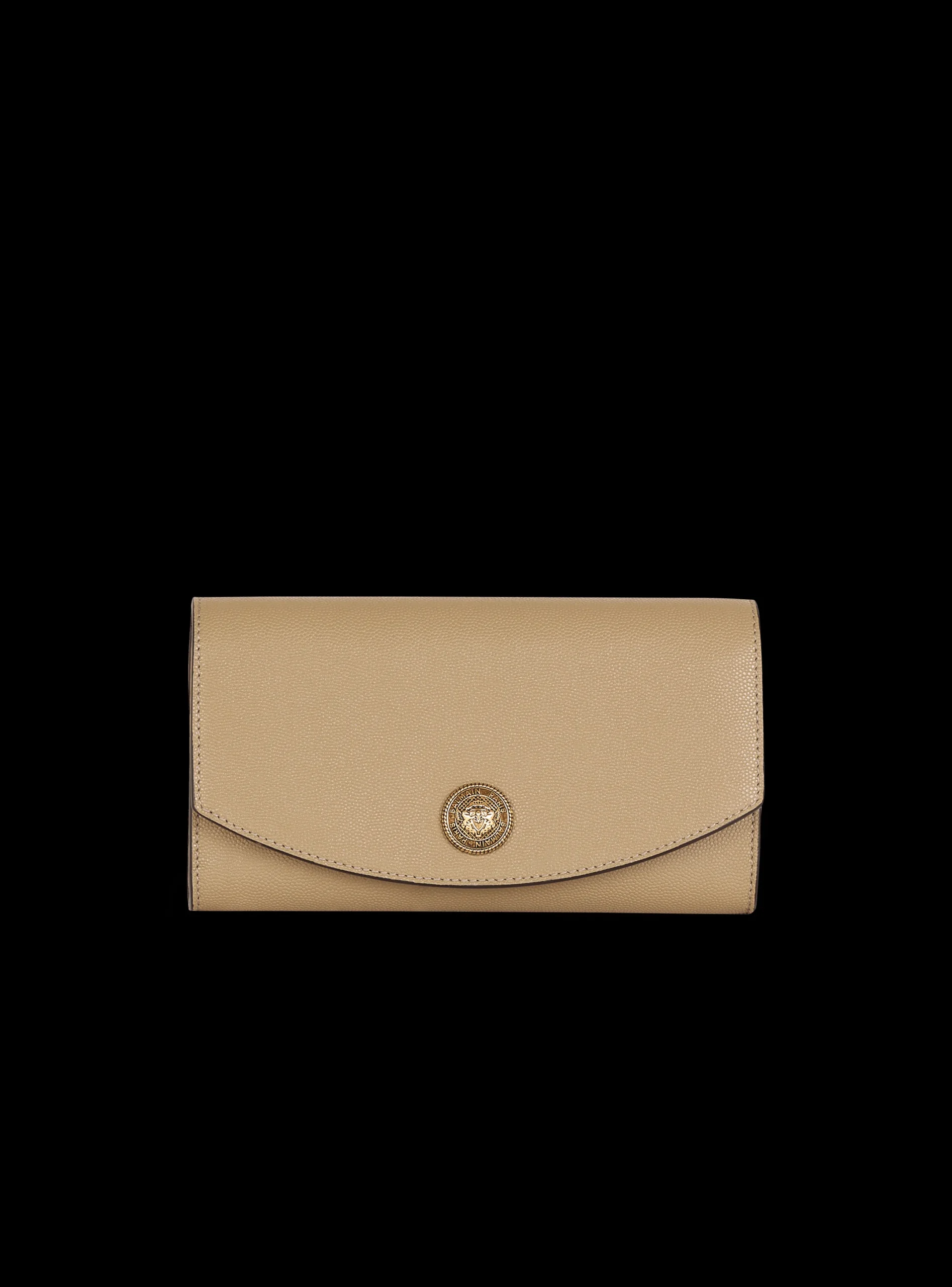 Flash Sale Emblème Grained Calfskin Clutch Women Small Leather Goods|Mini Bags