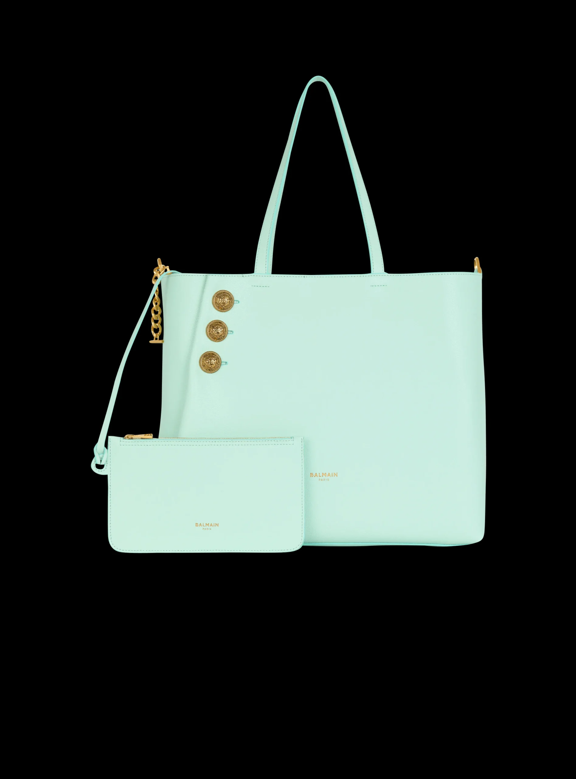 Shop Emblème Grained Calfskin Tote Bag Women Tote Bags|Shoulder Bags