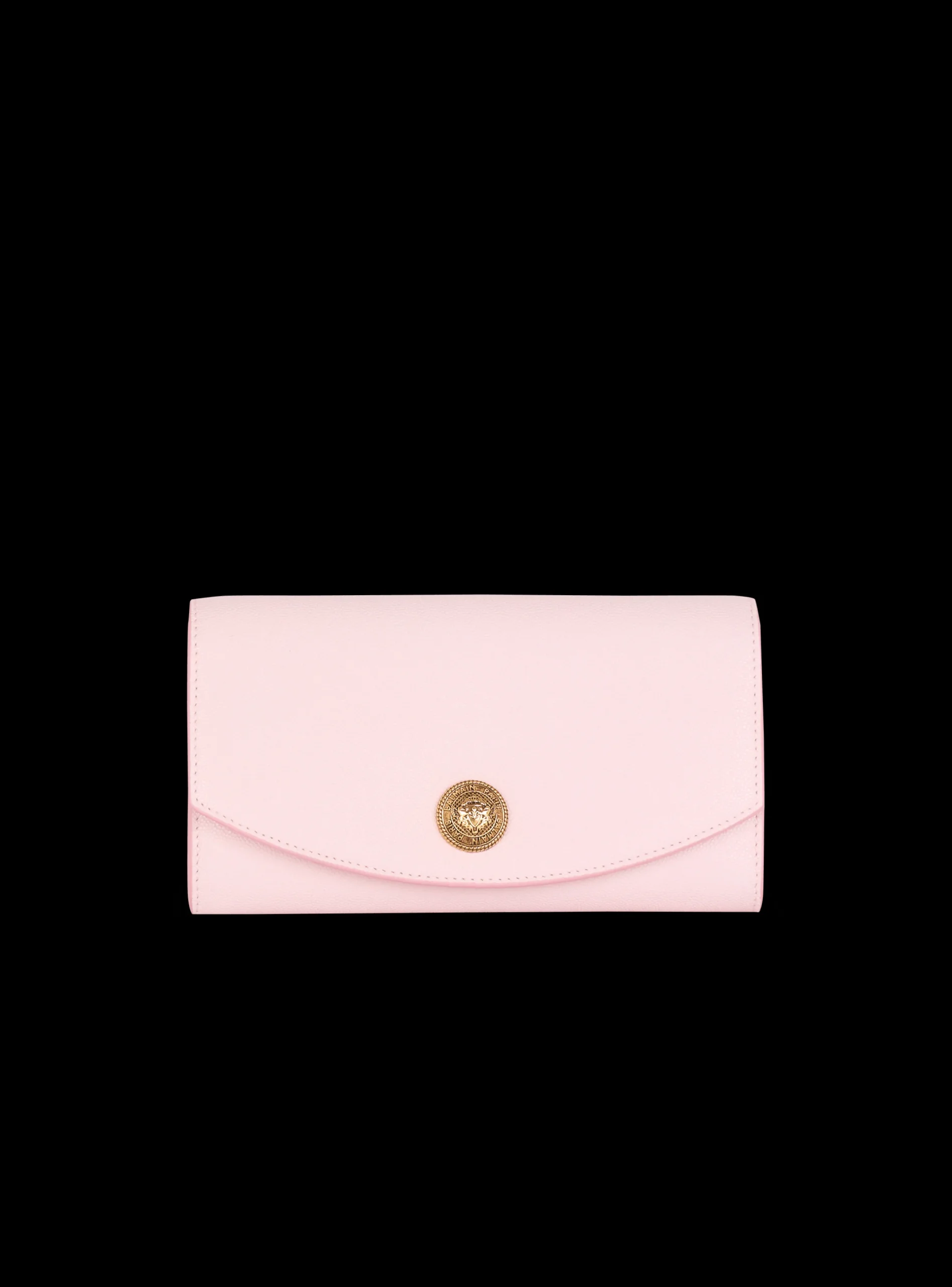 Shop Emblème Grained Calfskin Clutch Women Small Leather Goods|Mini Bags
