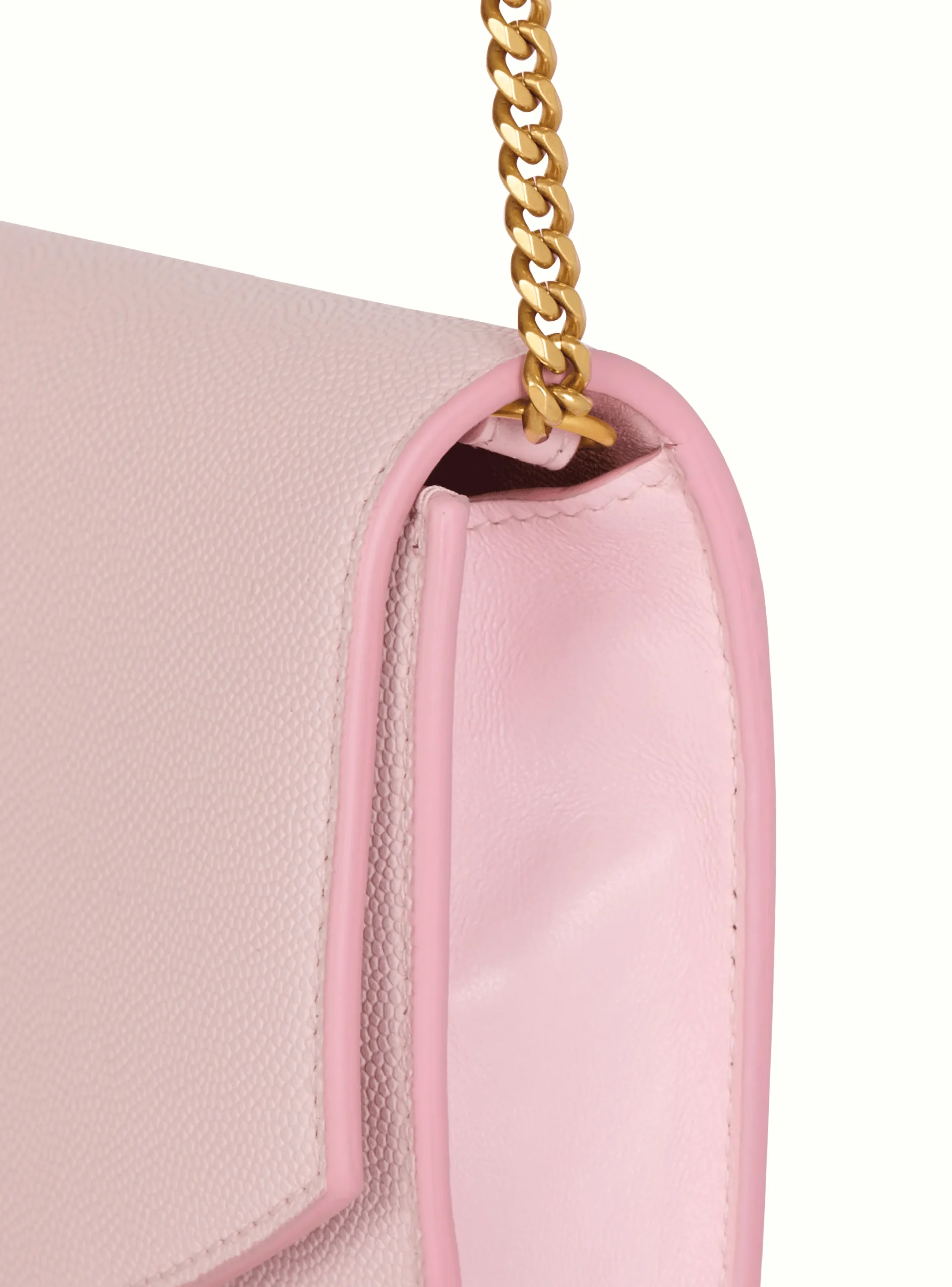 Shop Emblème Grained Calfskin Clutch Women Small Leather Goods|Mini Bags
