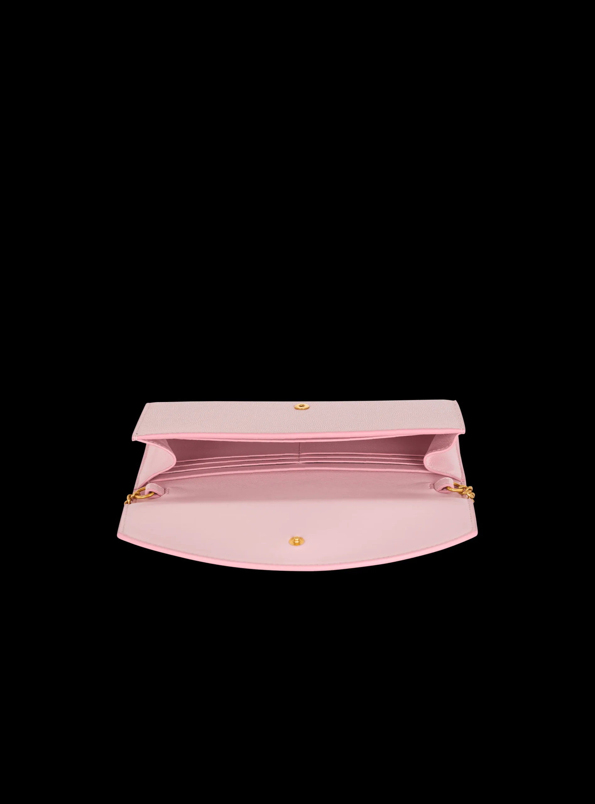 Shop Emblème Grained Calfskin Clutch Women Small Leather Goods|Mini Bags