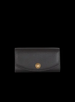 Best Sale Emblème Grained Calfskin Clutch Women Small Leather Goods|Mini Bags