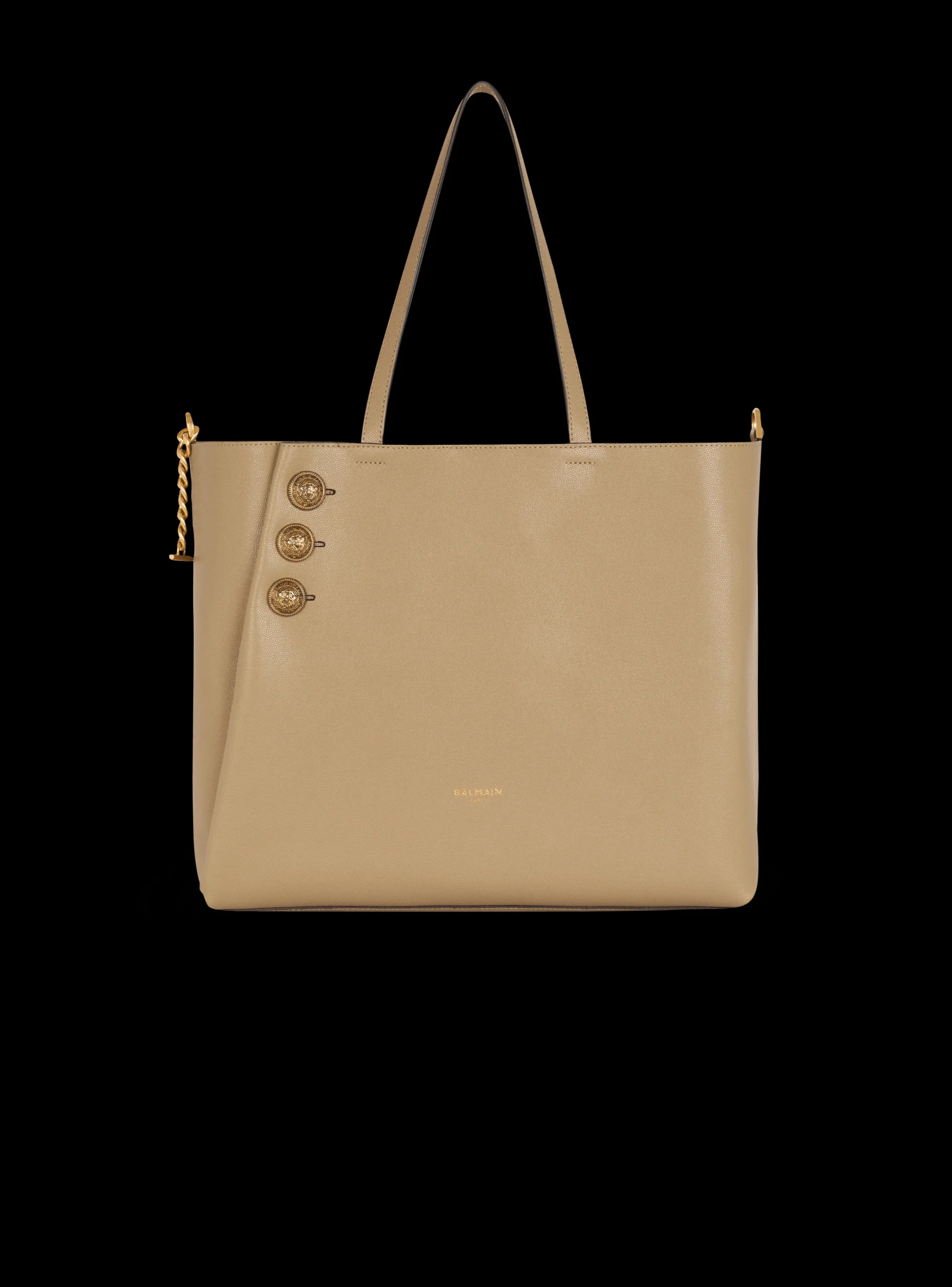 New Emblème Grained Calfskin Tote Bag Women Tote Bags|Shoulder Bags