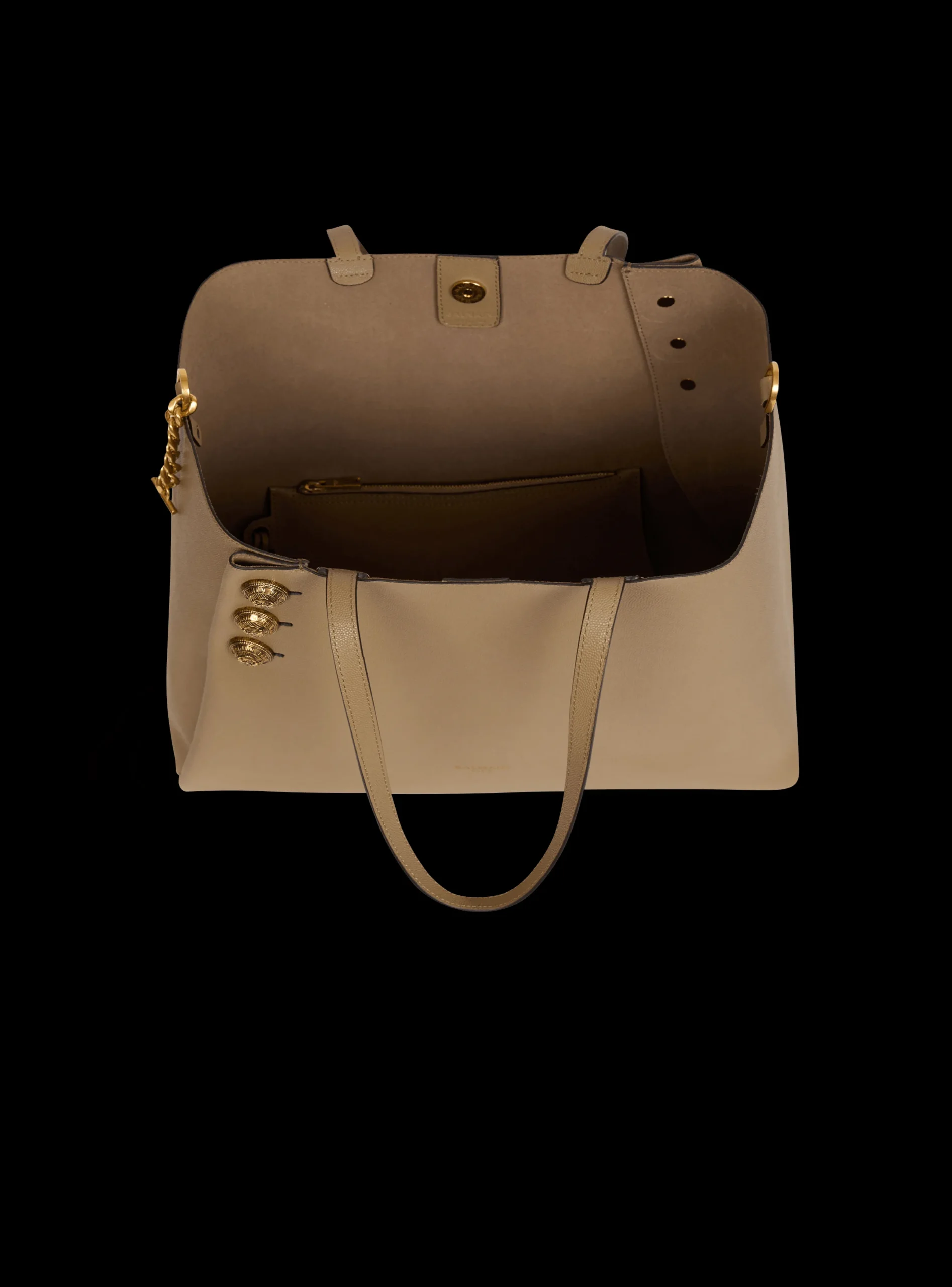 New Emblème Grained Calfskin Tote Bag Women Tote Bags|Shoulder Bags