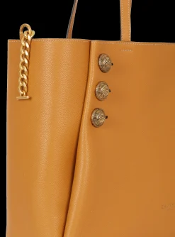 Cheap Embl&egrave;me Grained Leather Tote Bag Women Tote Bags|Shoulder Bags