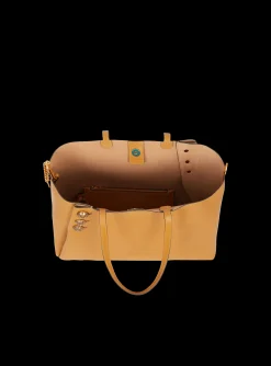 Cheap Embl&egrave;me Grained Leather Tote Bag Women Tote Bags|Shoulder Bags