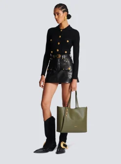 Flash Sale Emblème Leather Tote Bag Women Tote Bags|Shoulder Bags