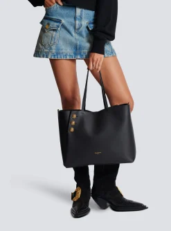 Cheap Emblème Leather Tote Bag Women Tote Bags|Shoulder Bags