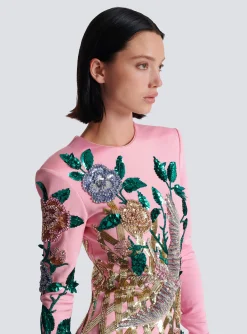Sale Embroidered Roses Dress Women Dresses