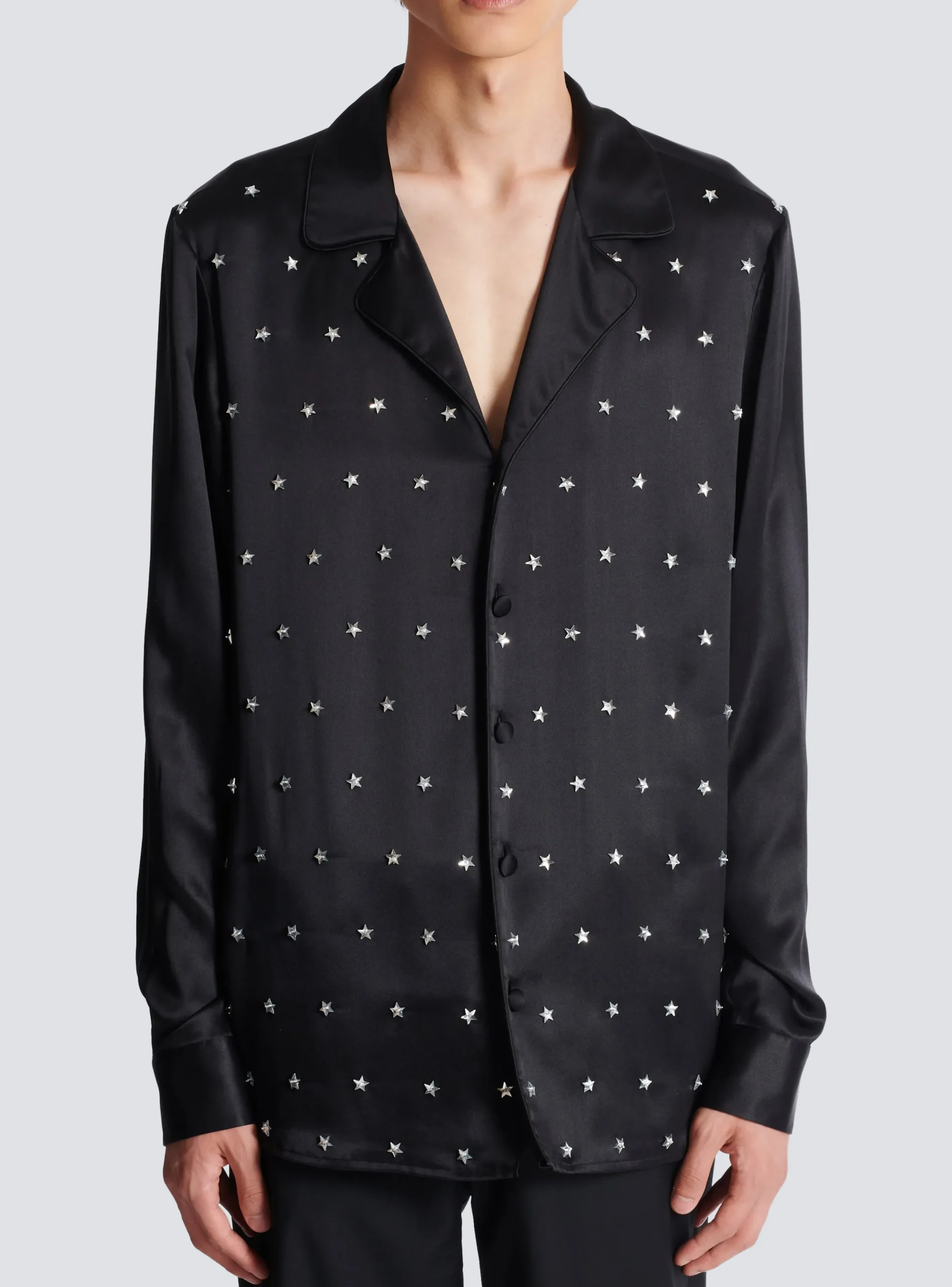 Sale Embroidered Silk Stars Shirt Shirts And Polos