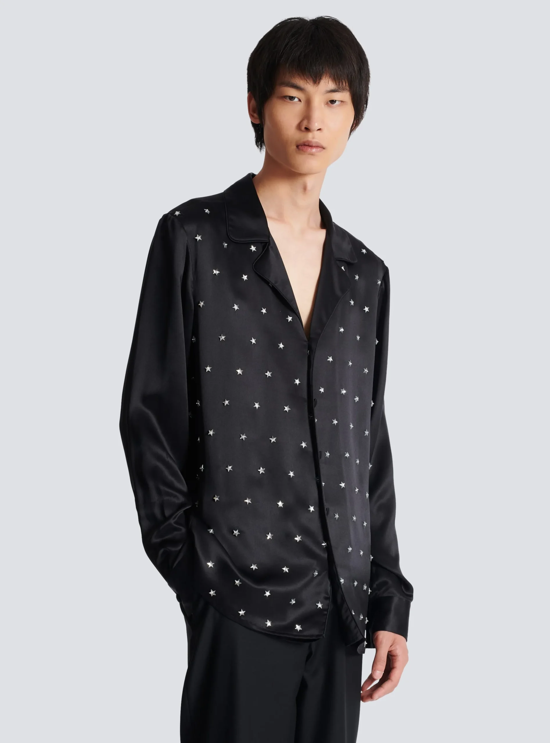 Sale Embroidered Silk Stars Shirt Shirts And Polos