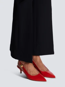 Best Eva Kitten Slingbacks In Patent Leather Women Boots|High Heels & Pumps
