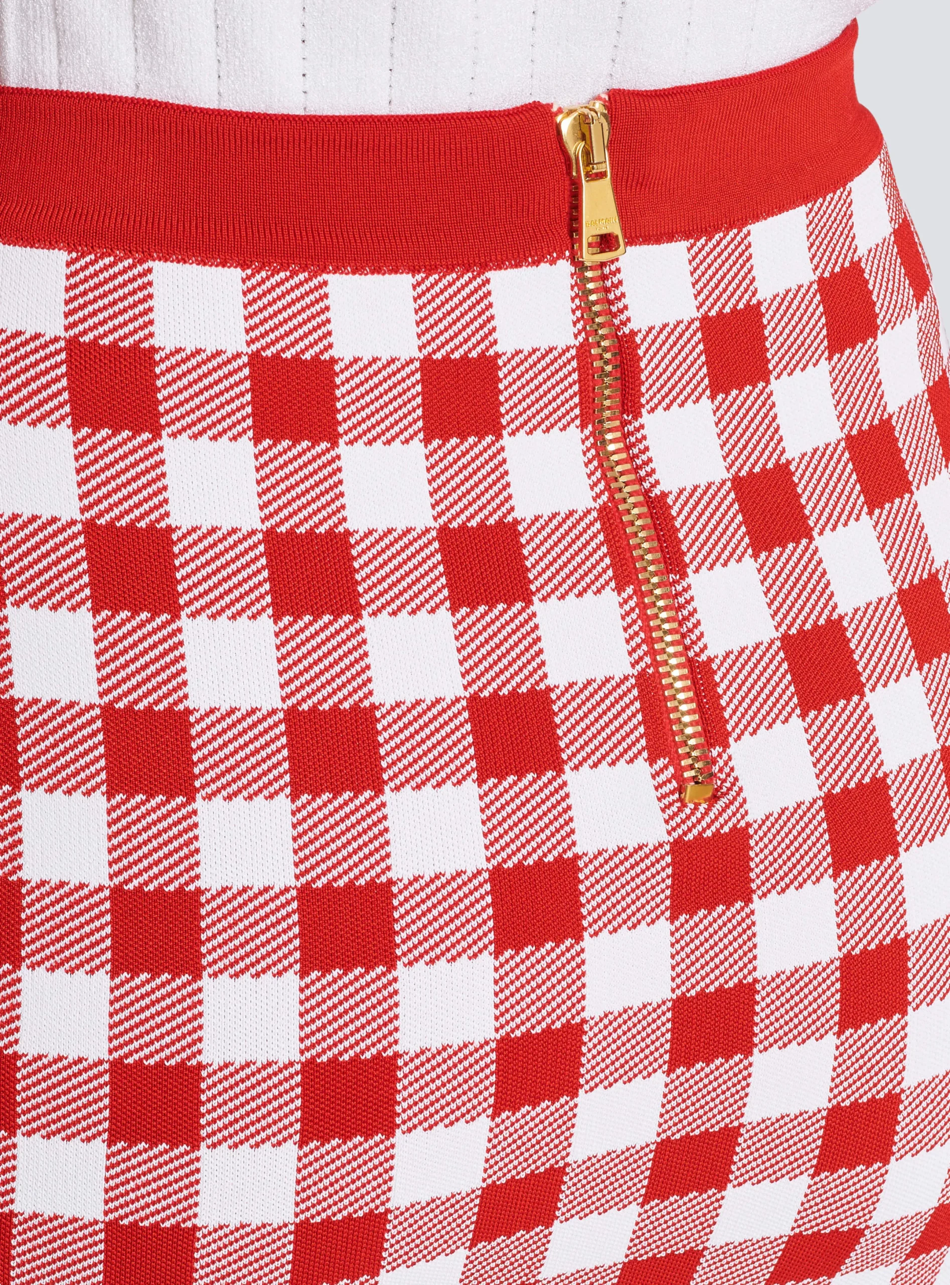 Discount Fine-knit Gingham Skirt Women Skirts|Knitwear