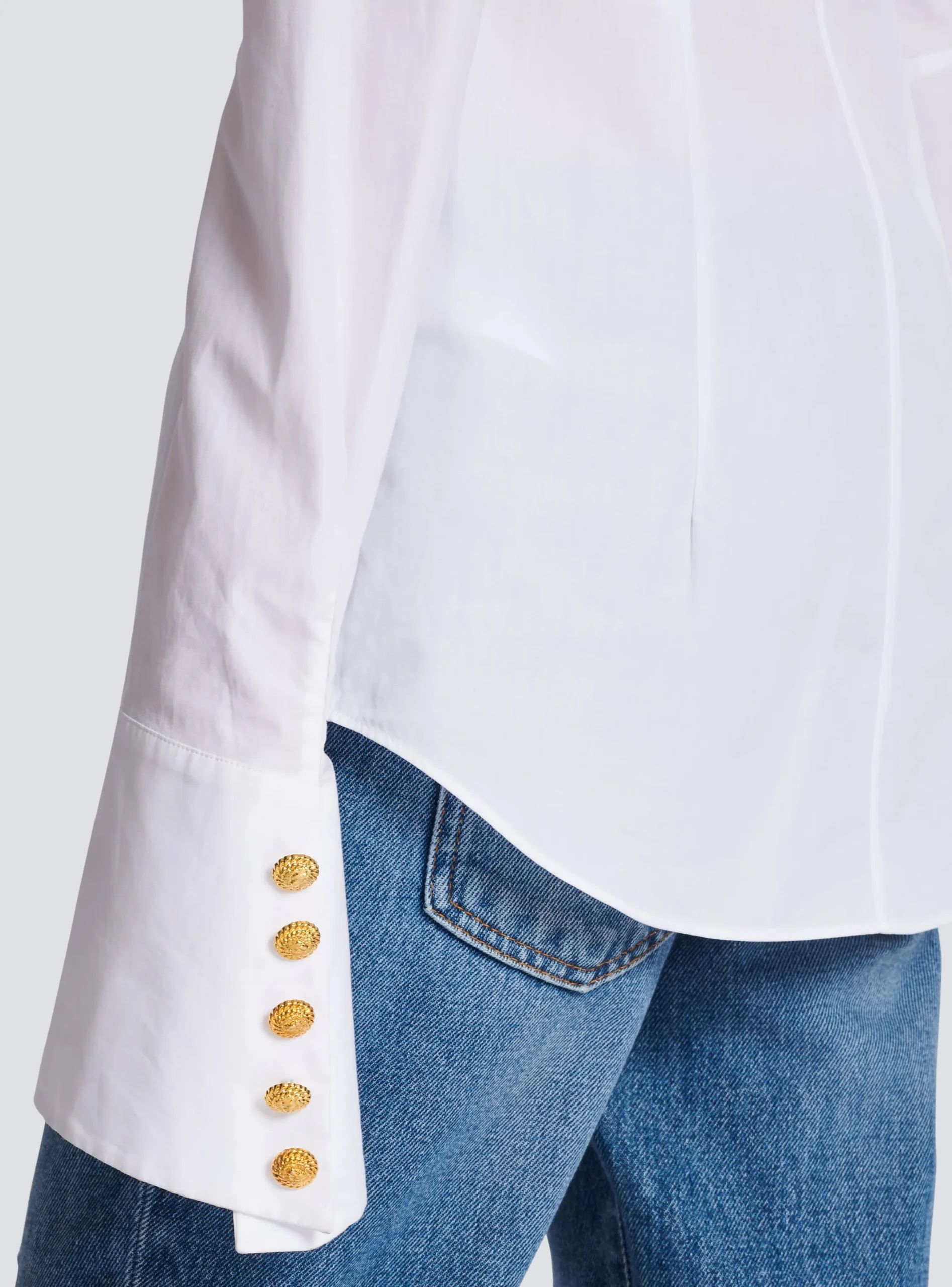 Best Sale Fitted Poplin Shirt Women Tops And Shirts