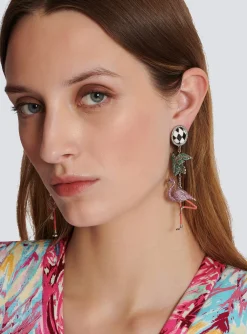 Store Flamingo Pendant Earrings Women Fashion Jewelry