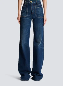Fashion Flared Denim Jeans Women Denim