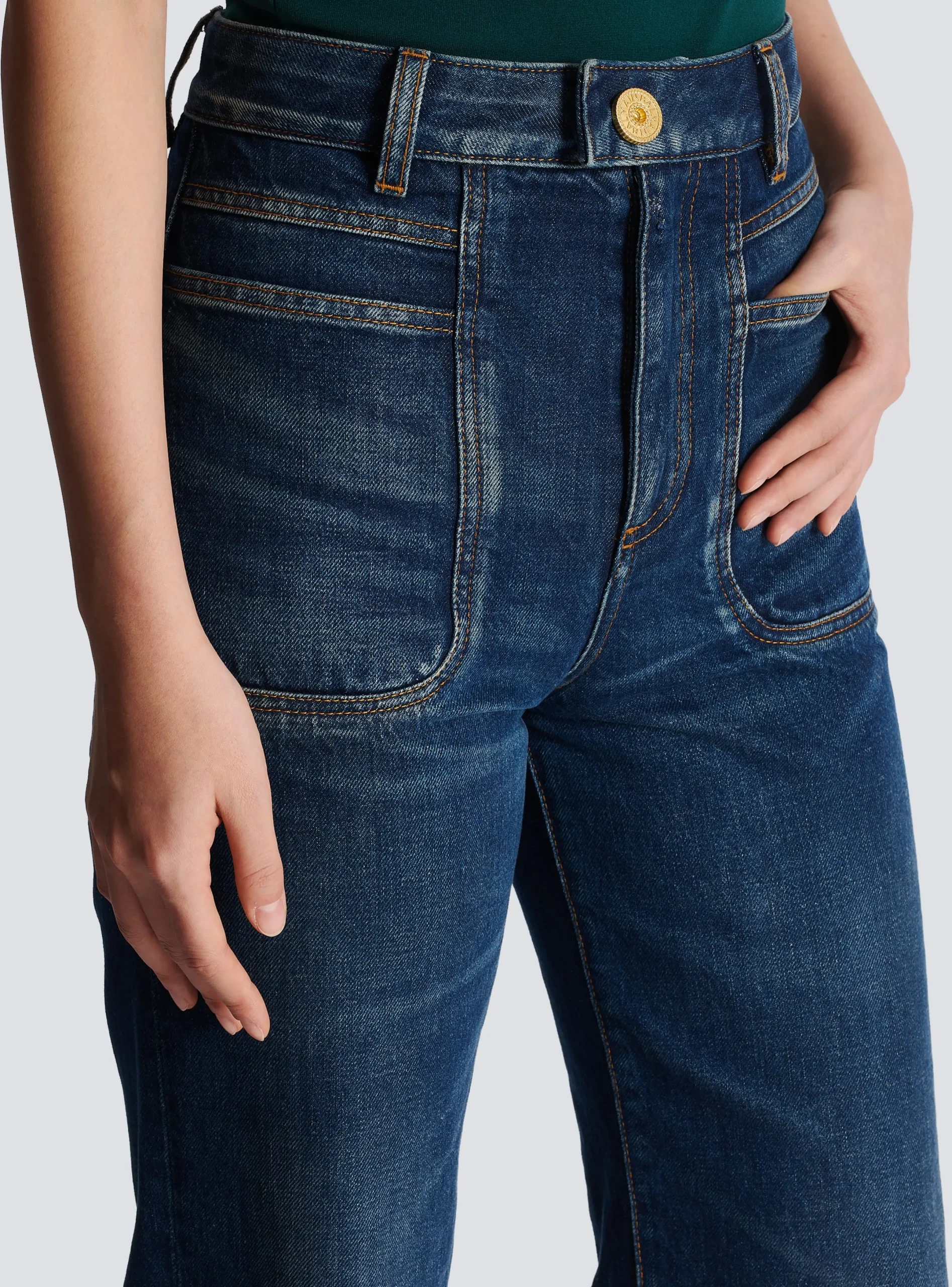 Fashion Flared Denim Jeans Women Denim