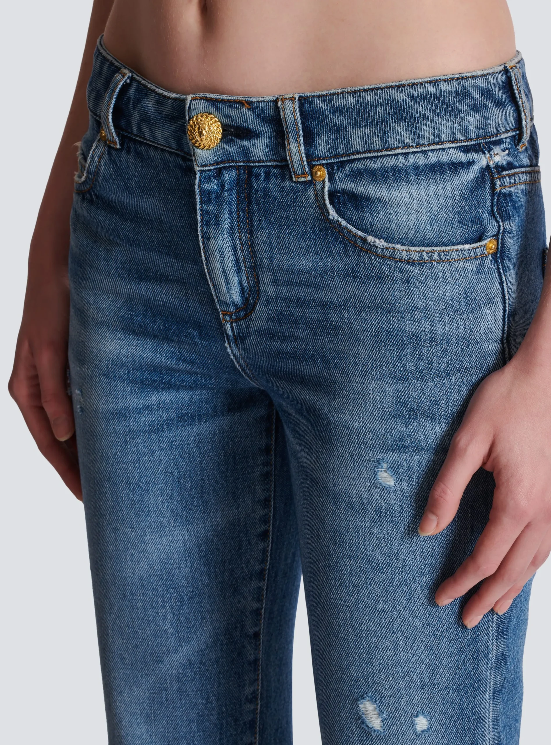 Online Flared Denim Jeans Women Denim